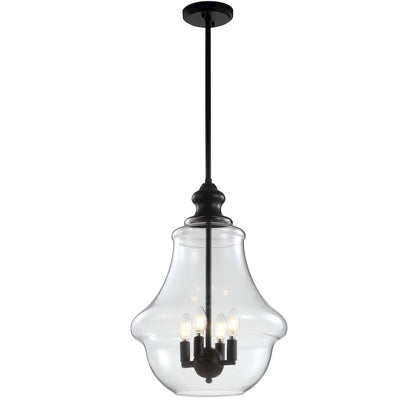 Adam Adjustable Metal/Glass Led Pendant