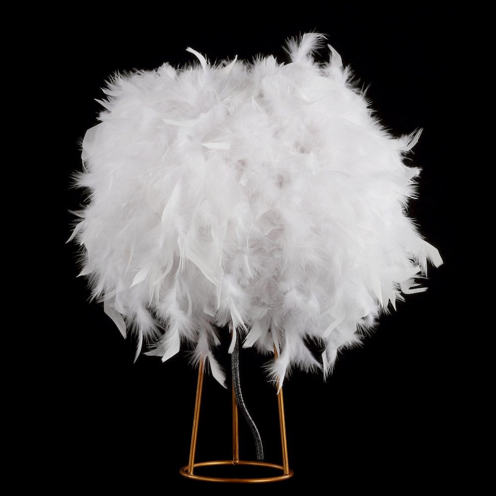 Stork Feather Metal Led Table Lamp