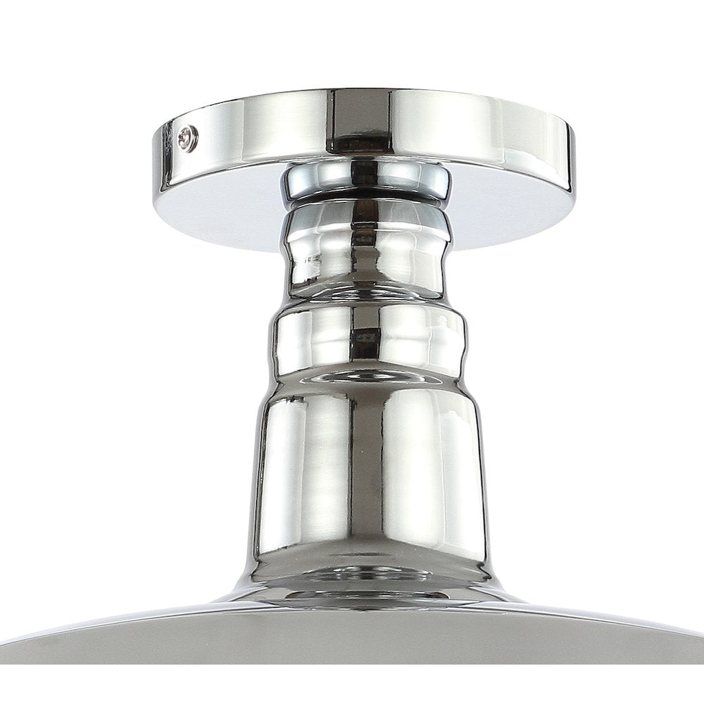 Camila Classic Industrial Indoor/Outdoor Iron Led Semi Flush Mount