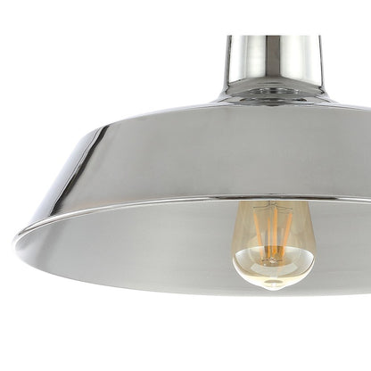 Camila Classic Industrial Indoor/Outdoor Iron Led Semi Flush Mount