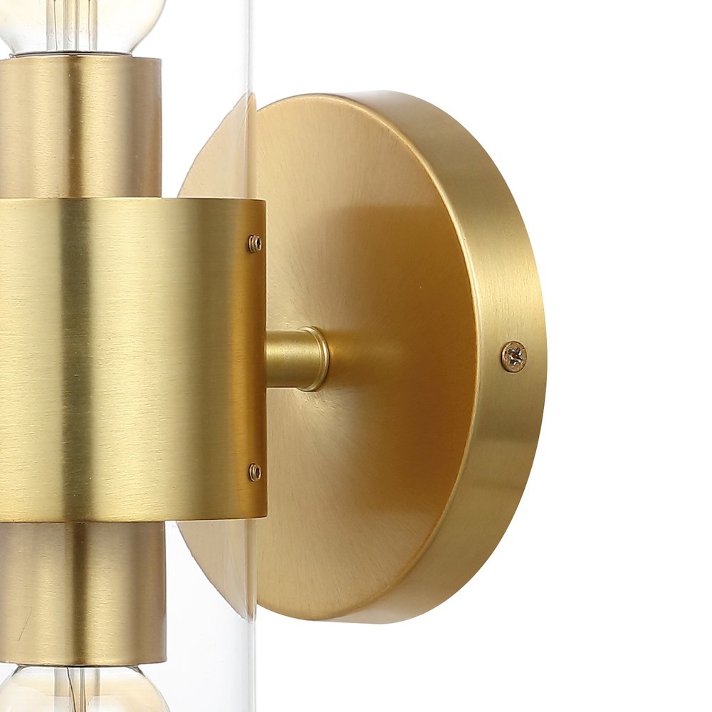 Quinn Mid Century Modern Iron/Acrylic Led Sconce