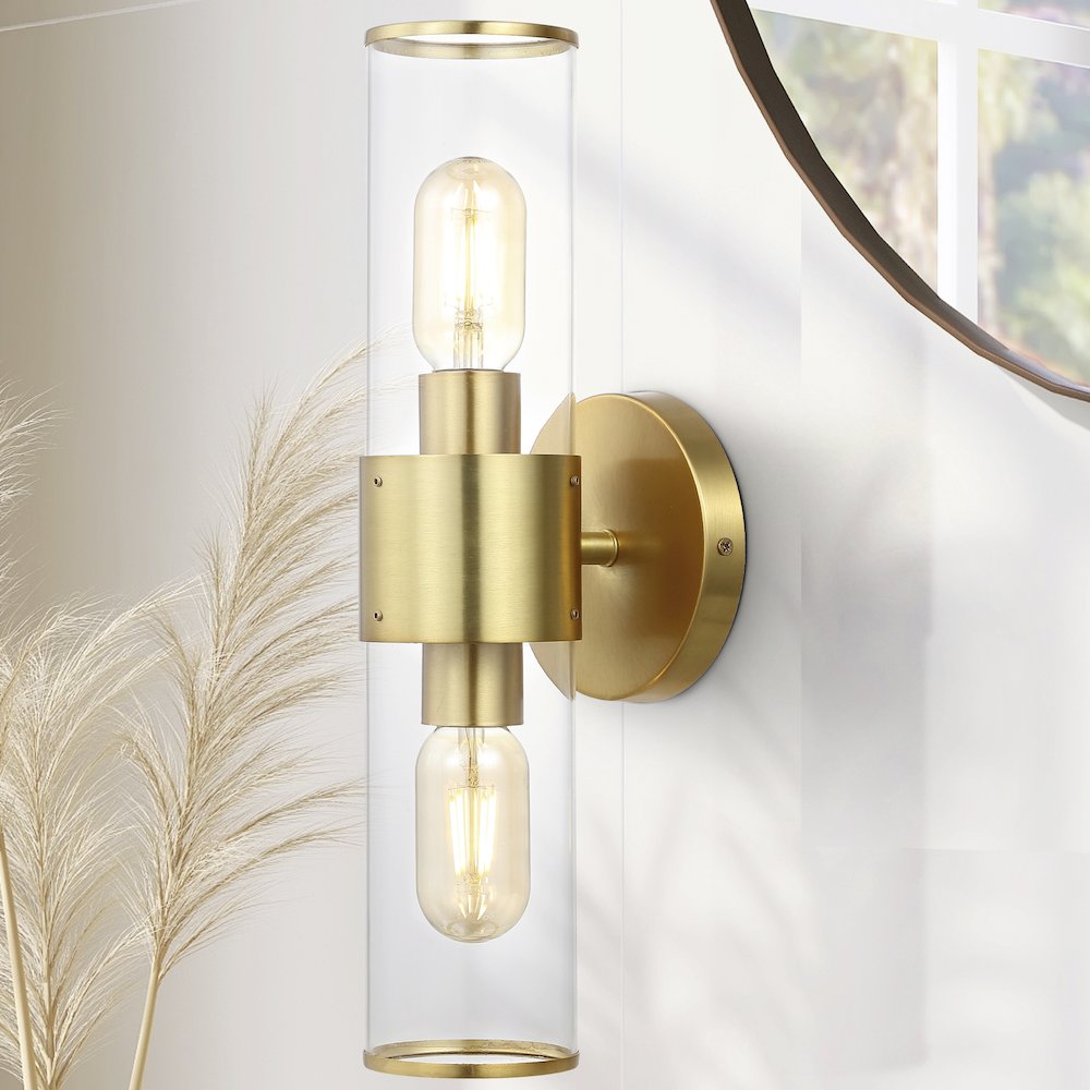 Quinn Mid Century Modern Iron/Acrylic Led Sconce
