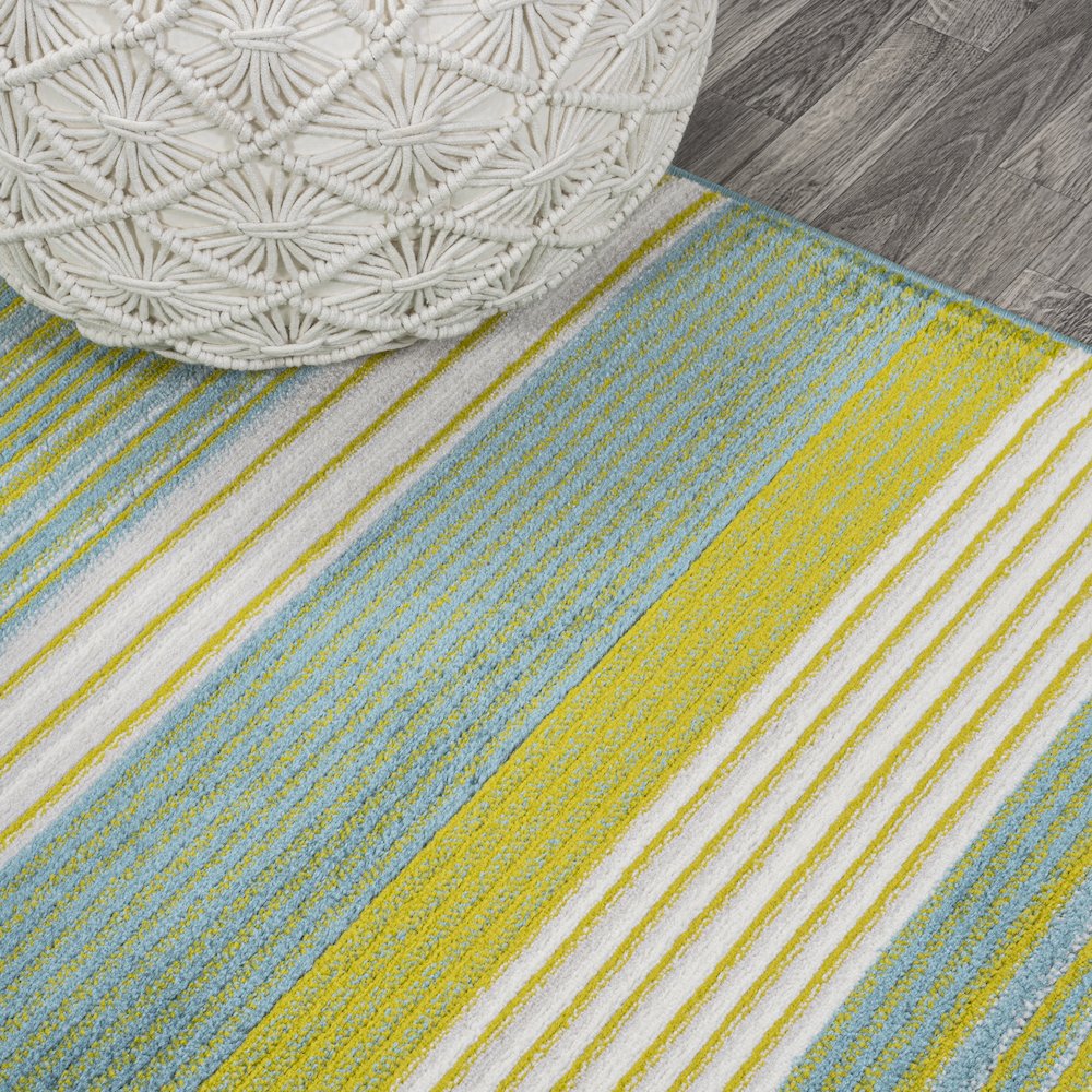 Duxbury Gradient Ticking Striped Area Rug