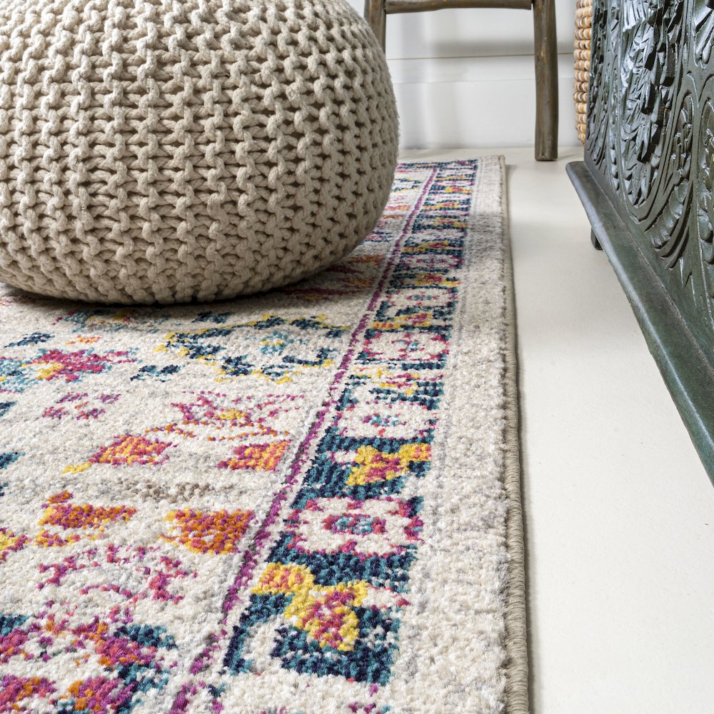 Alfombra Modern Persian Boho Floral Area Rug