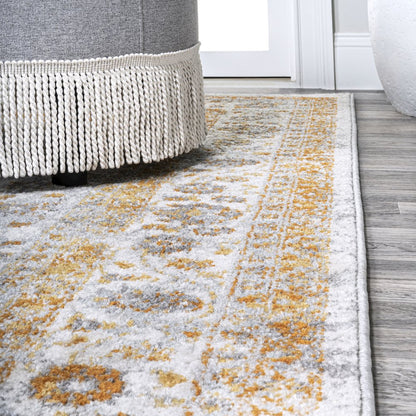Indhira Ornate Medallion Persian Area Rug