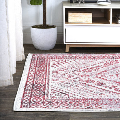 Boho Cottage Medallion Area Rug
