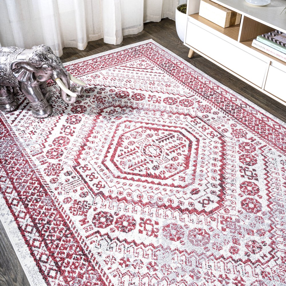 Boho Cottage Medallion Area Rug