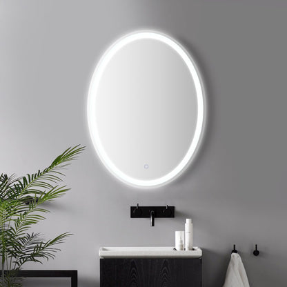 Antifog Front/Back-Lit Tri-Color Bathroom Vanity Mirror