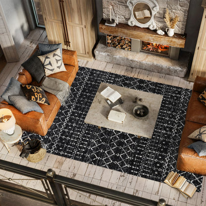 Moroccan Hype Boho Vintage Diamond Area Rug