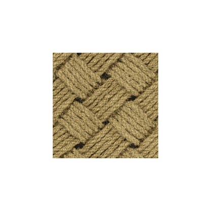 Scalloped Basketweave Coir Natural 18 in. x 30 in. Indoor/Outdoor DoorMat