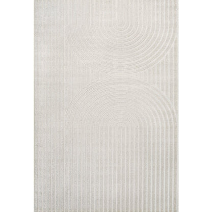 Sofia High-Low MidCentury Modern Arch Stripe Two-Tone Indoor/Outdoor Area Rug