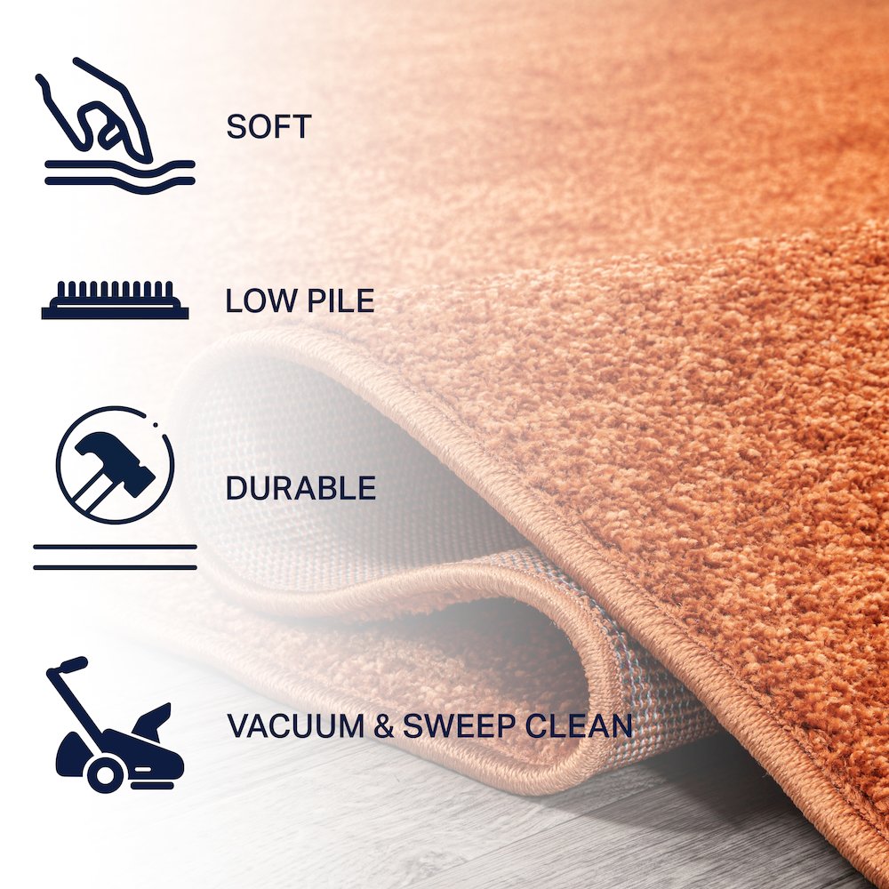 Haze Solid Low-Pile Area Rug