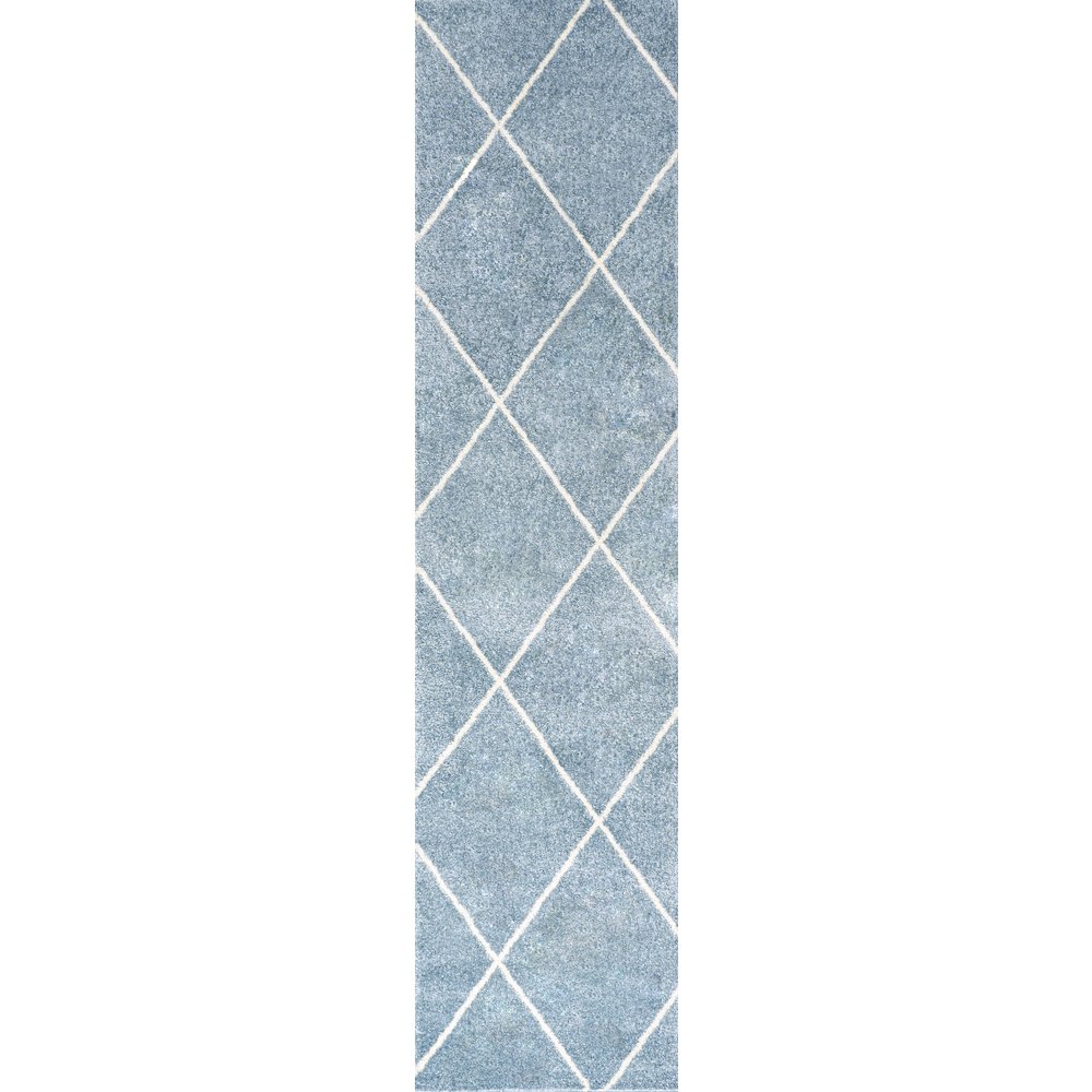 Cole Minimalist Diamond Trellis Area Rug