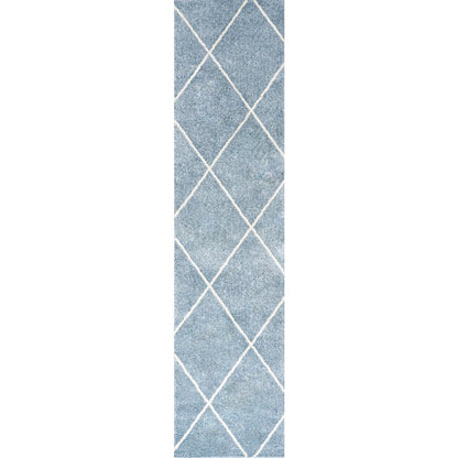 Cole Minimalist Diamond Trellis Area Rug