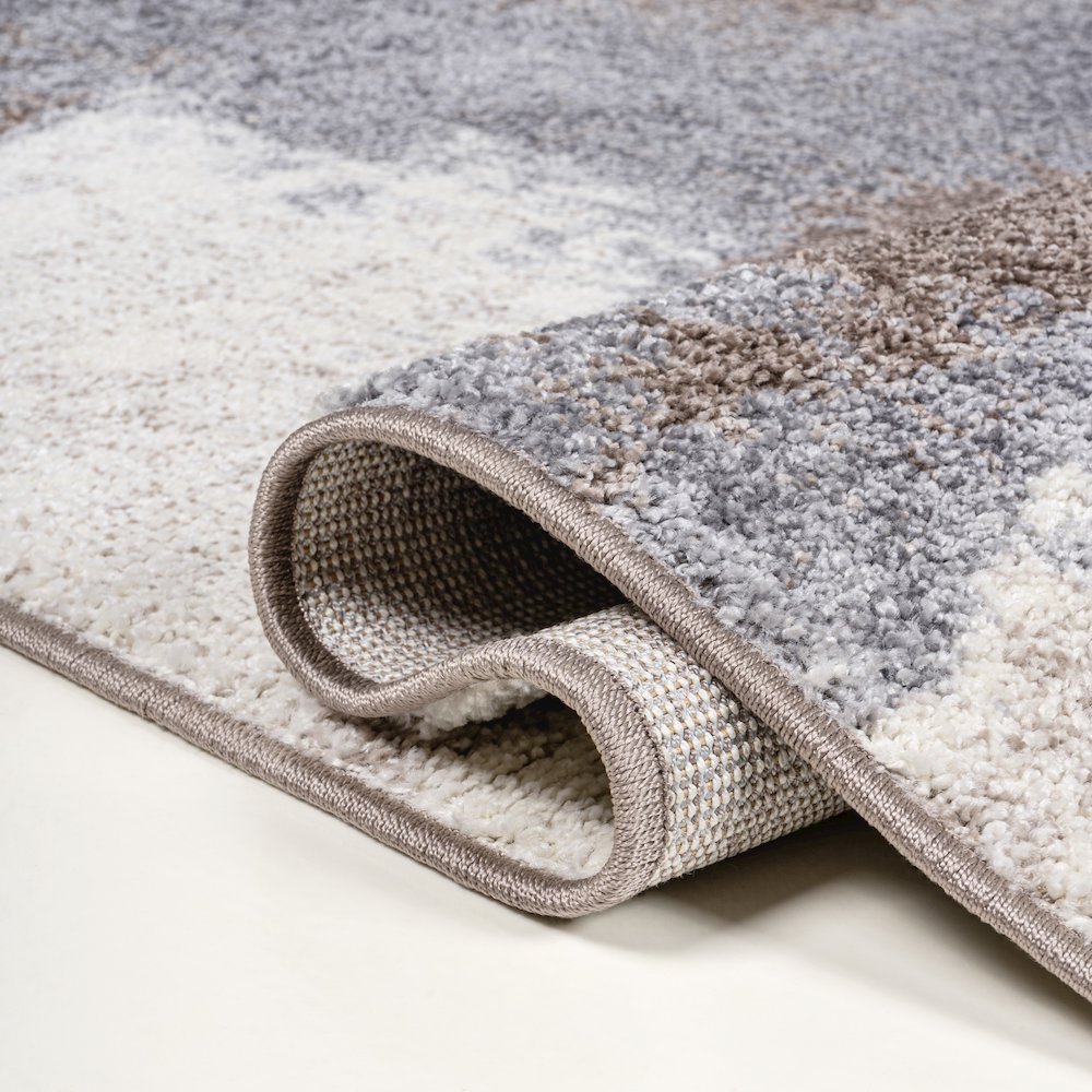 Zoe Contemporary Bohemian Abstract Marble Area Rug