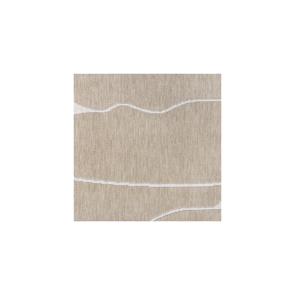 Beige/Cream 2 ft. x 8 ft. Indoor/Outdoor Shaped Runner Rug