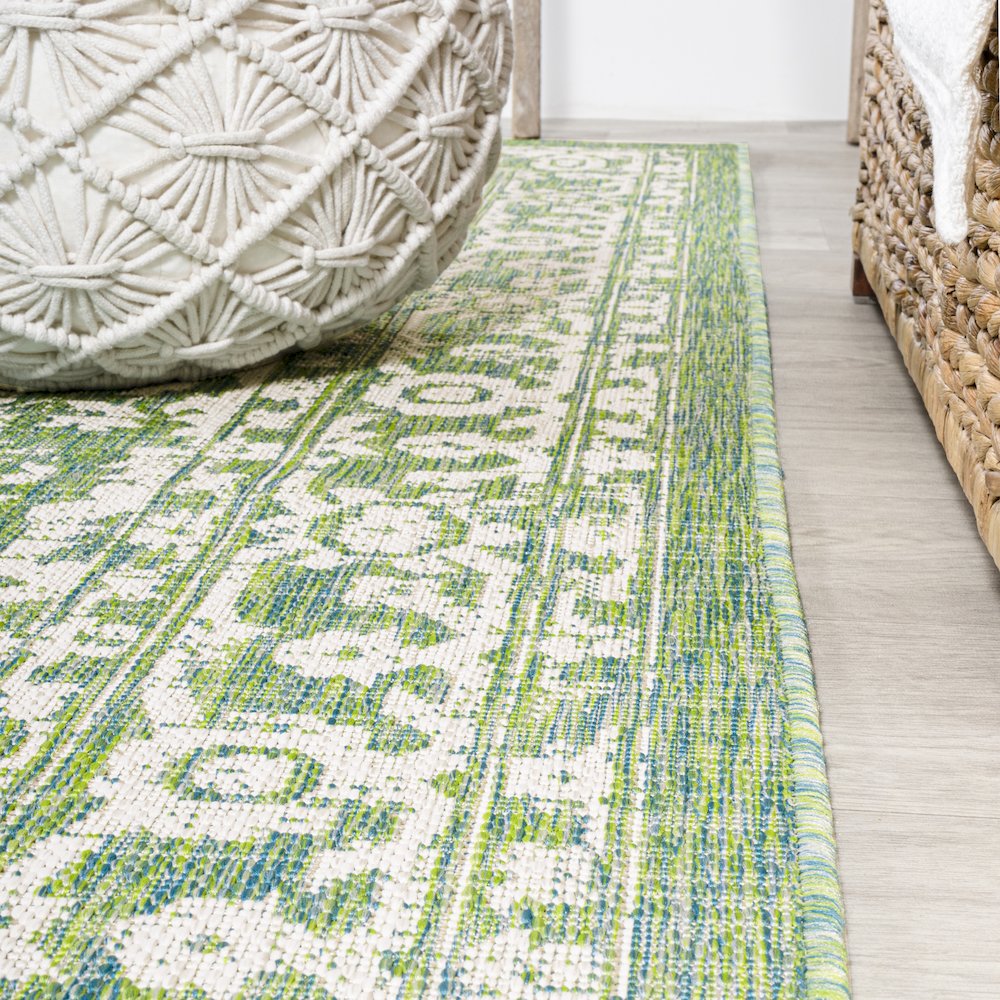 Malta Bohemian Medallion Textured Weave Indoor/Outdoor Area Rug