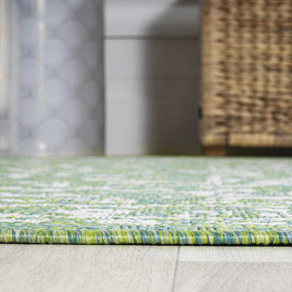 Malta Bohemian Medallion Textured Weave Indoor/Outdoor Area Rug
