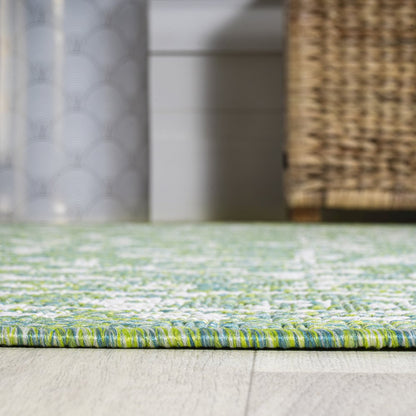 Malta Bohemian Medallion Textured Weave Indoor/Outdoor Area Rug