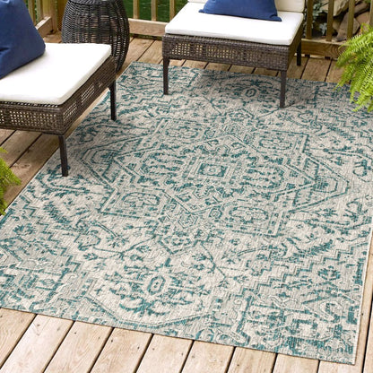 Estrella Bohemian Medallion TetuWeaveIndoor/Outdoor  Rug