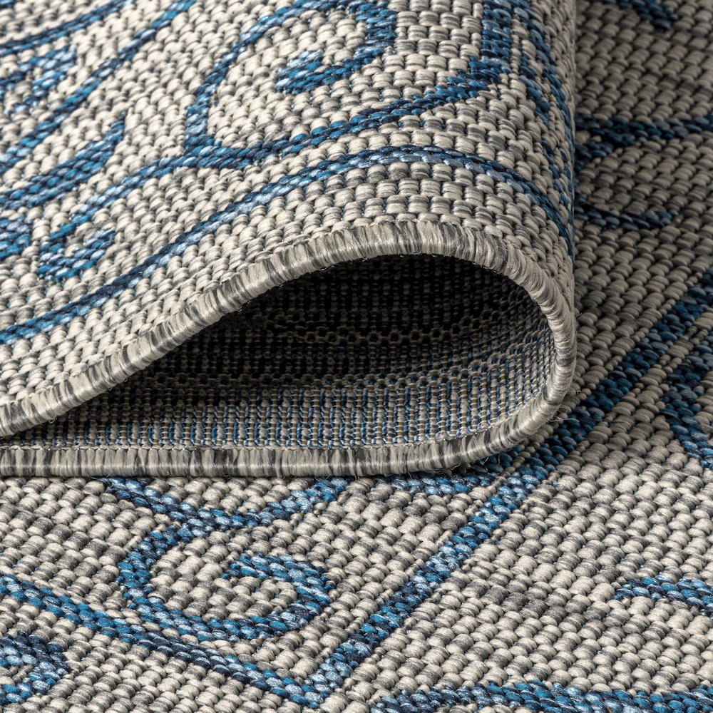 Charleston Vintage Filigree Textured Weave Beige/Brown Indoor/Outdoor Area Rug