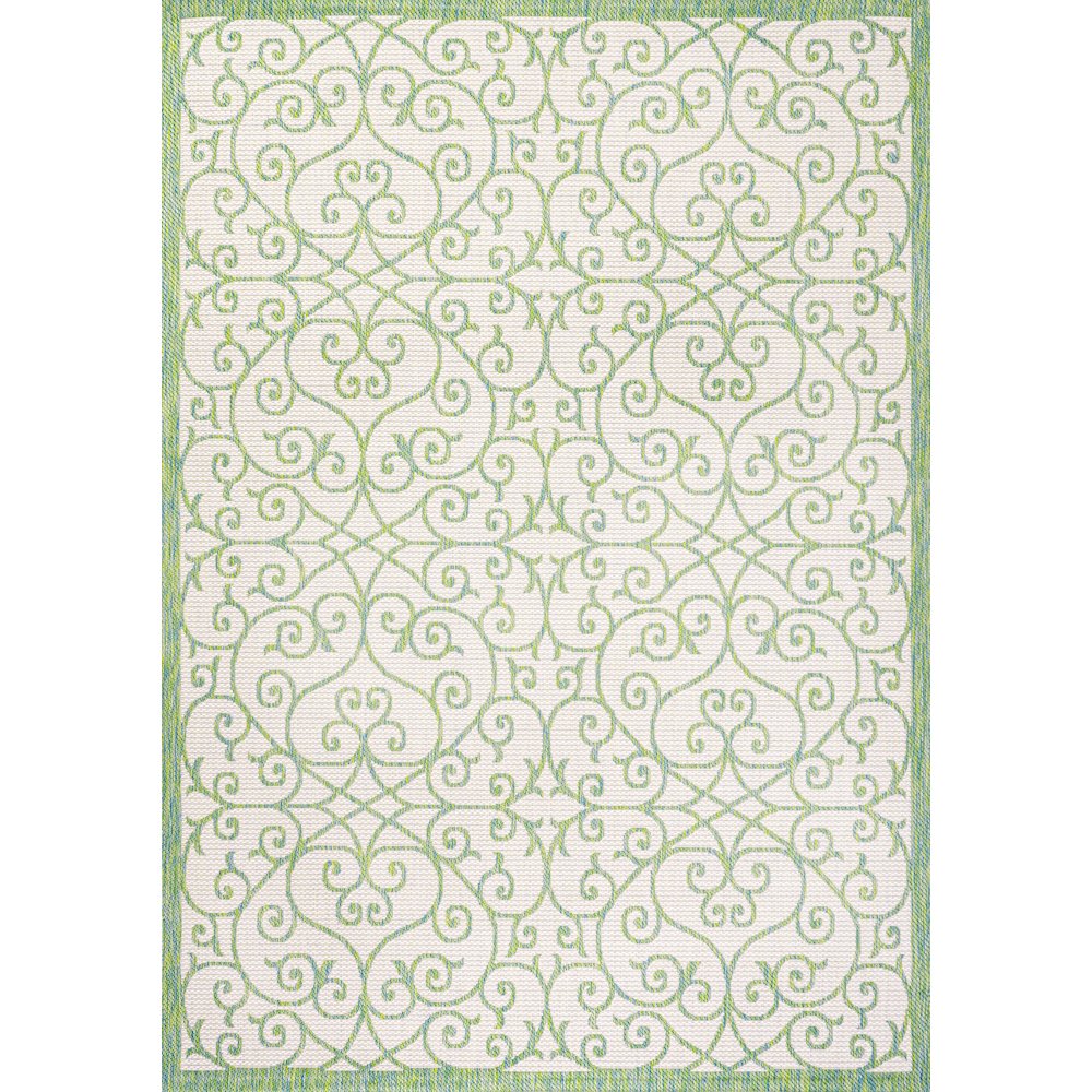 Madrid Vintage Filigree Textured Weave Indoor/Outdoor Area Rug