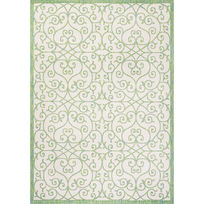 Madrid Vintage Filigree Textured Weave Indoor/Outdoor Area Rug