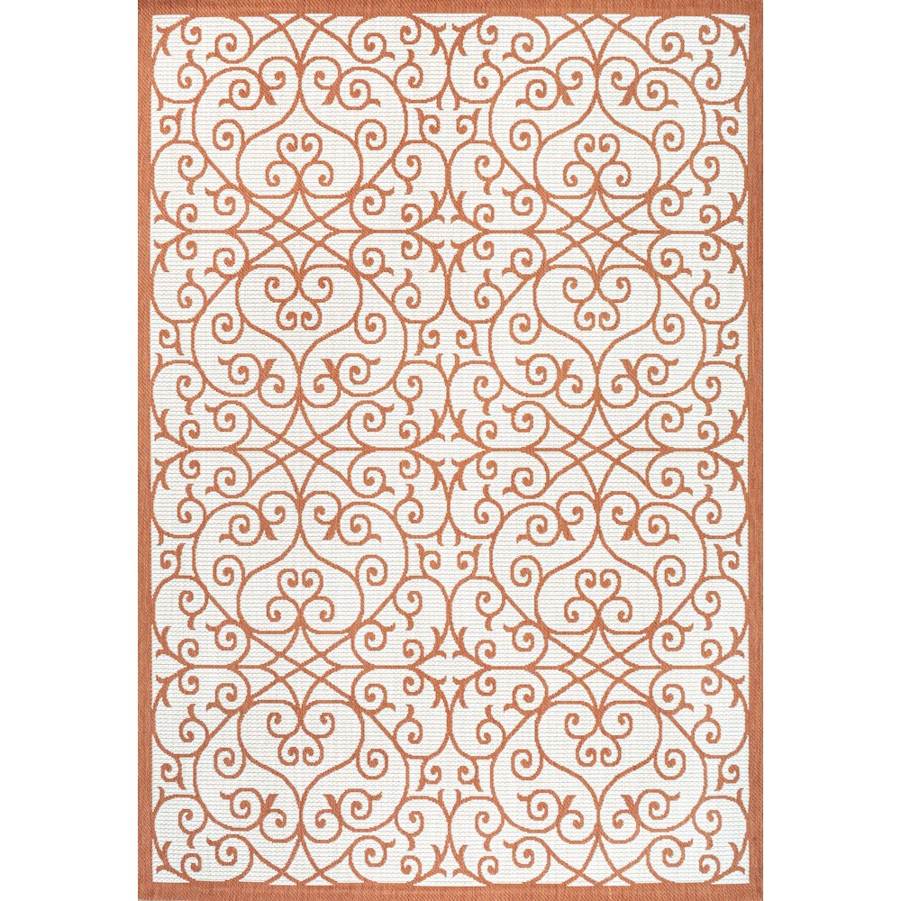 Madrid Vintage Filigree Textured Weave Indoor/Outdoor Area Rug