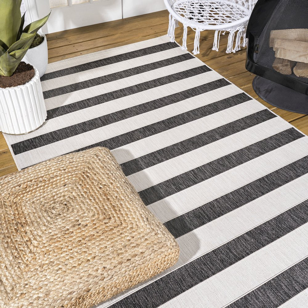 Aveiro Wide Stripe Indoor/Outdoor Area Rug