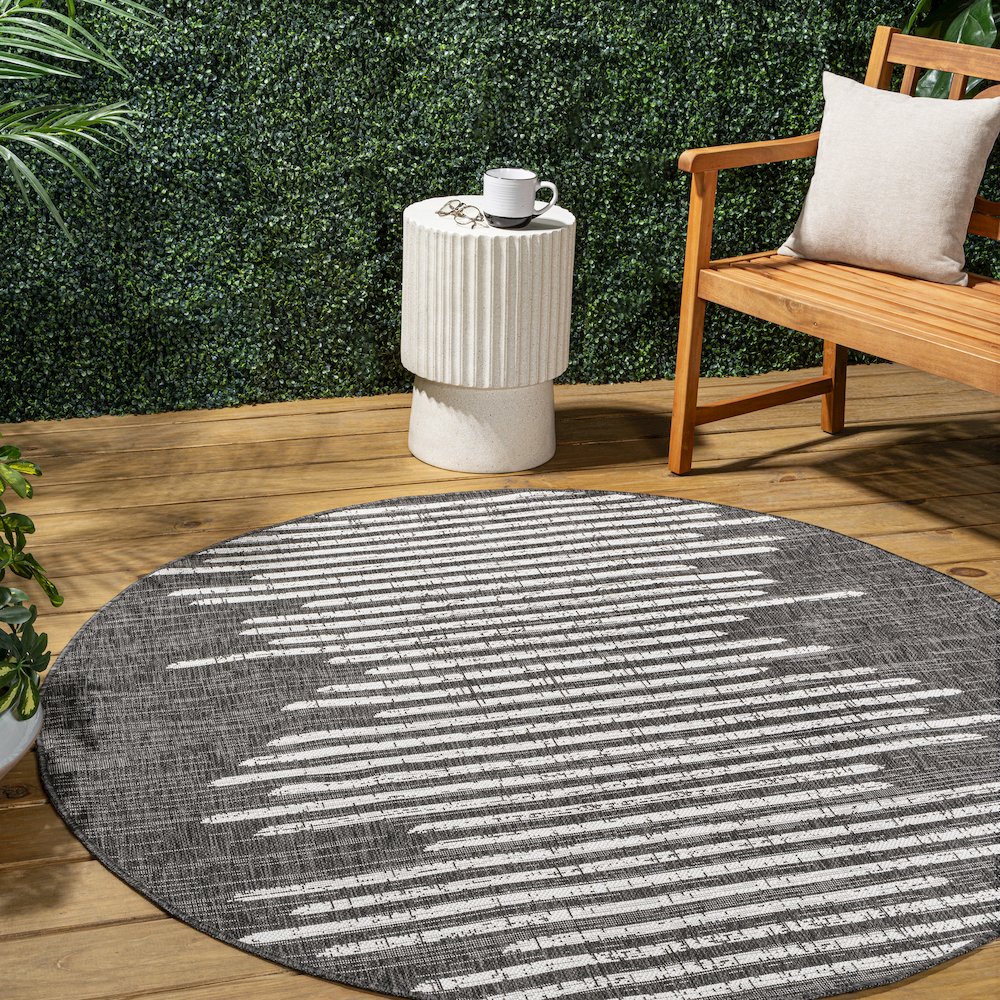Zolak Berber Stripe Geometric  Indoor/Outdoor  Rug