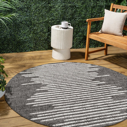Zolak Berber Stripe Geometric  Indoor/Outdoor  Rug