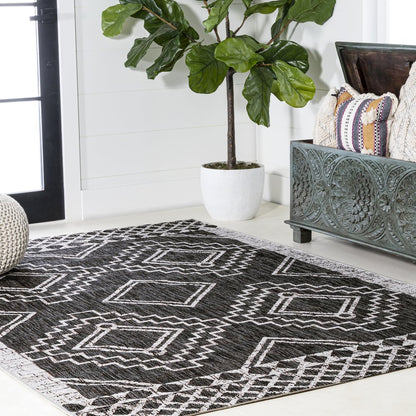 Marokko Diamond Tribal Medallion Indoor/Outdoor Area Rug
