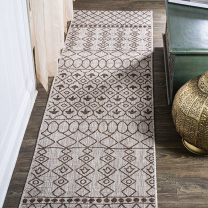 Kafel Tribal Bohemian Indoor/Outdoor Area Rug