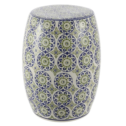 Lula Suzani Ceramic Garden Stool