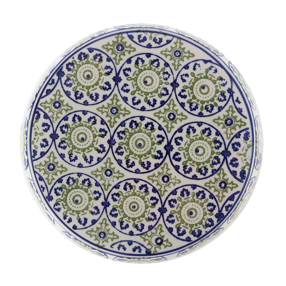 Lula Suzani Ceramic Garden Stool