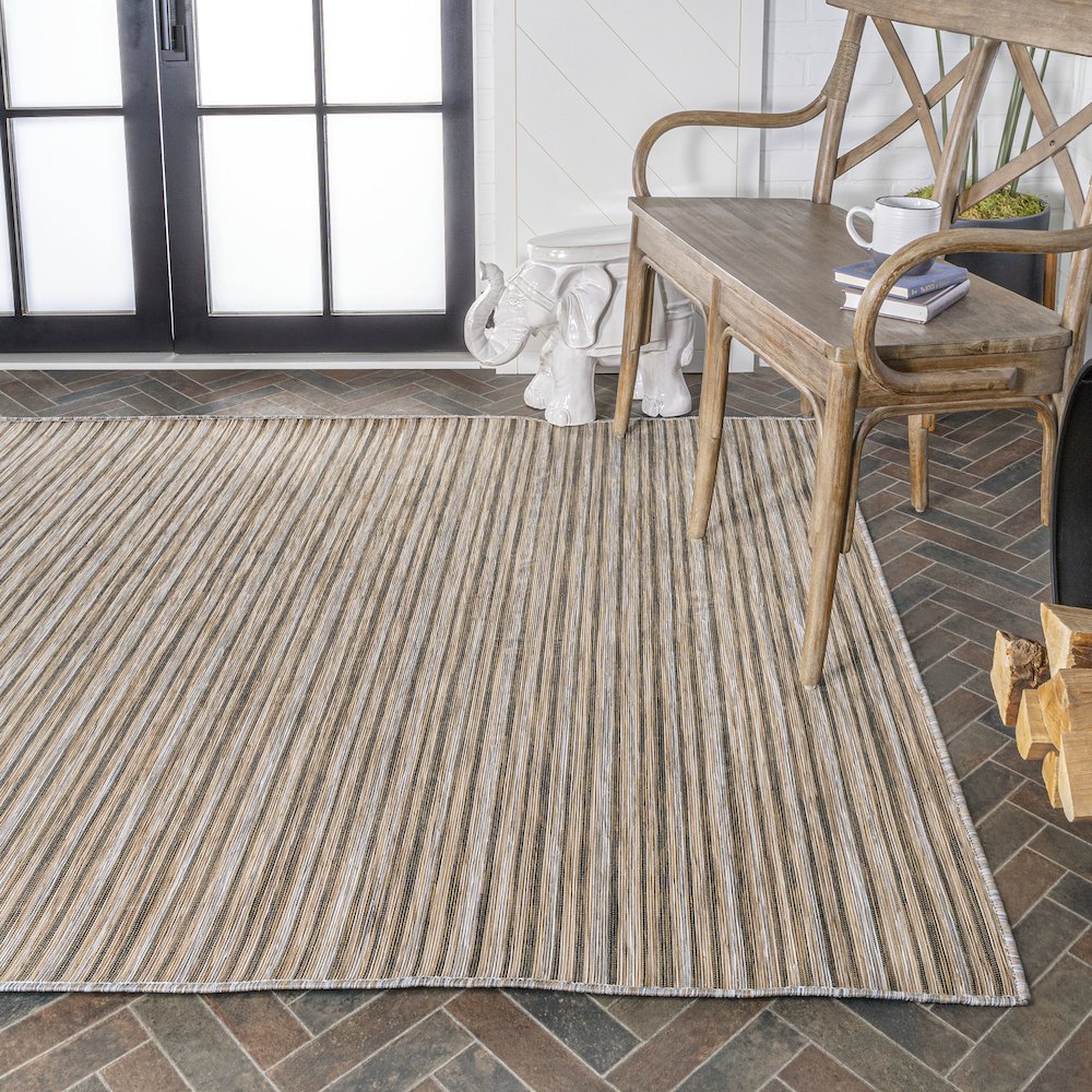 Finn Modern Farmhouse Pinstripe Area Rug