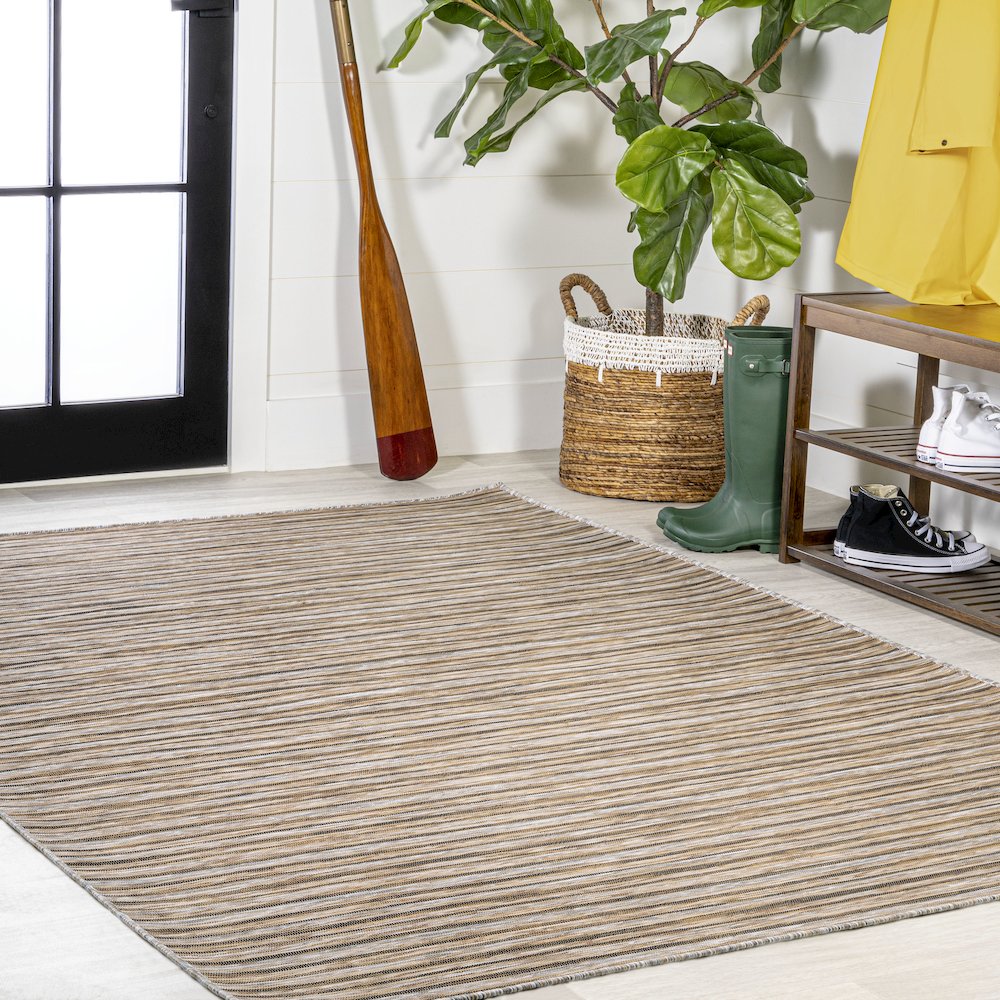 Finn Modern Farmhouse Pinstripe Area Rug