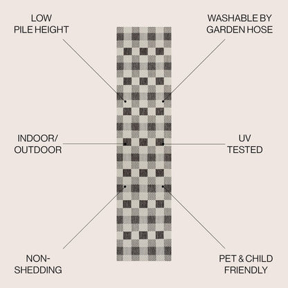 Darcy Traditional Geometric Bold Gingham Indoor/Outdoor Area Rug