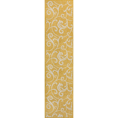 Maribel Traditional Classic All-Over Scroll indoor/Outdoor Area Rug