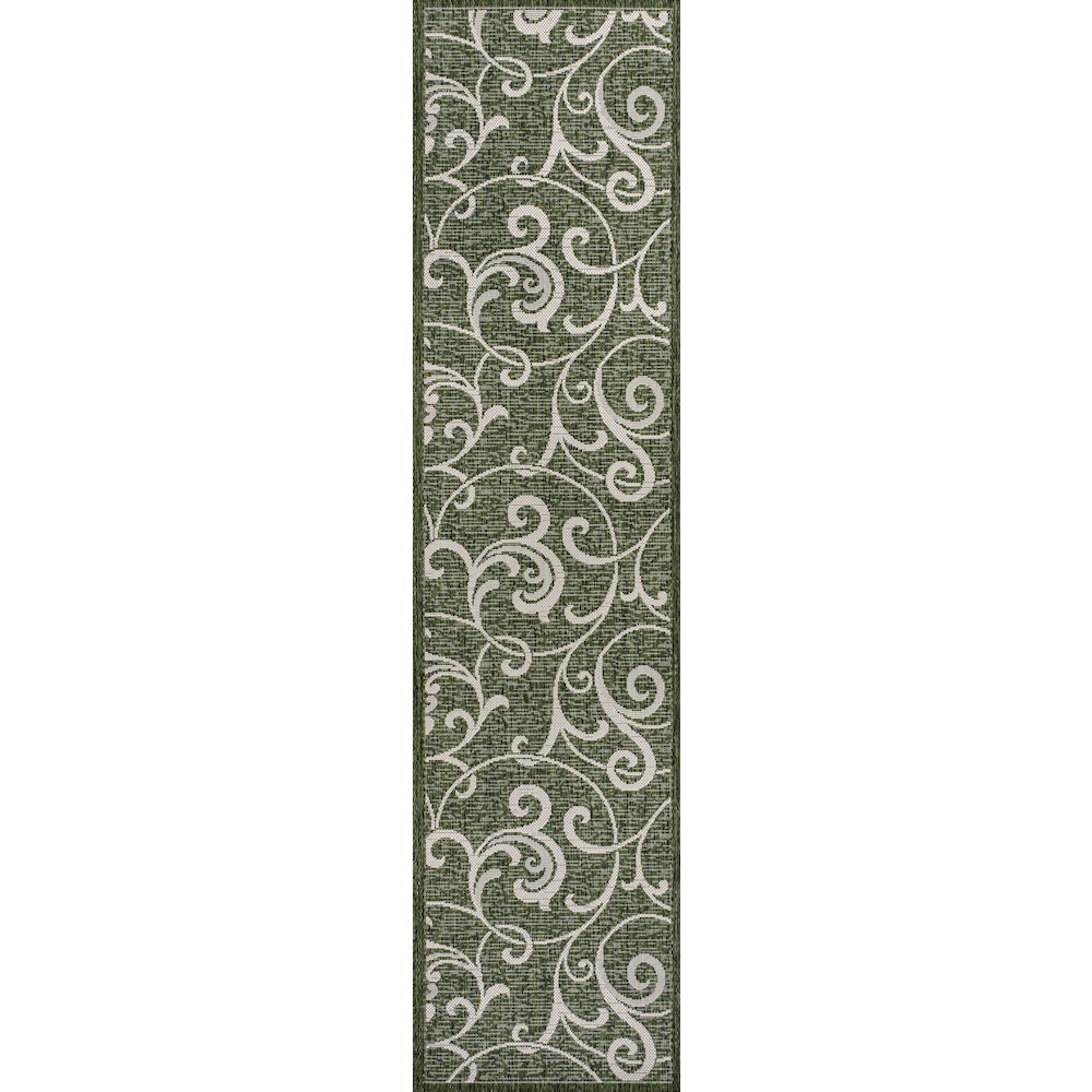 Maribel Traditional Classic All-Over Scroll indoor/Outdoor Area Rug