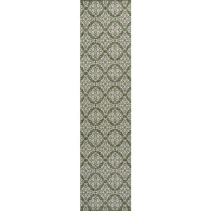 Amora Traditional Mediterranean Tile Design Indoor/Outdoor Area Rug