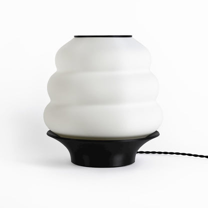 Plant-Based Pla 3D Printed Dimmable Led Table Lamp, White/Black