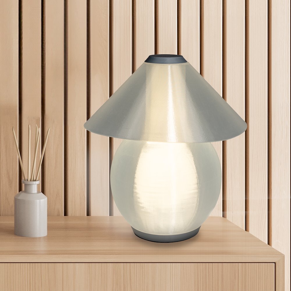 Opal Modern Contemporary Plant-Based Pla 3D Printed Dimmable Led Table Lamp