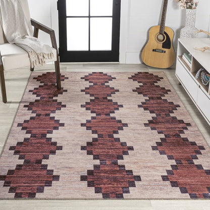 Timantii Modern Trellis Kilim Area Rug