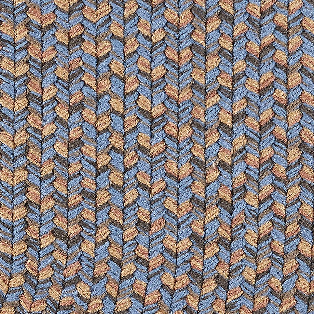 Camden Denim Blue Tweed 8X11 Oval