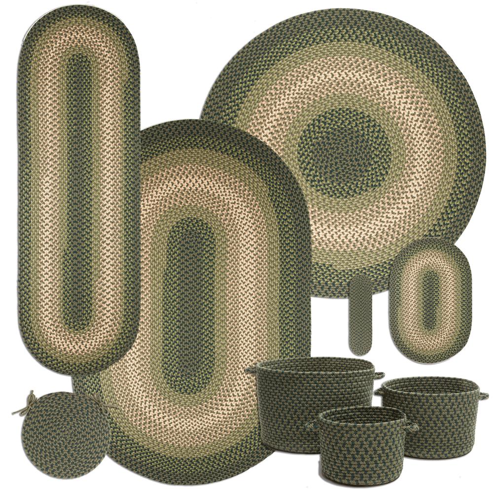 Twin River Green Multi 8' Round