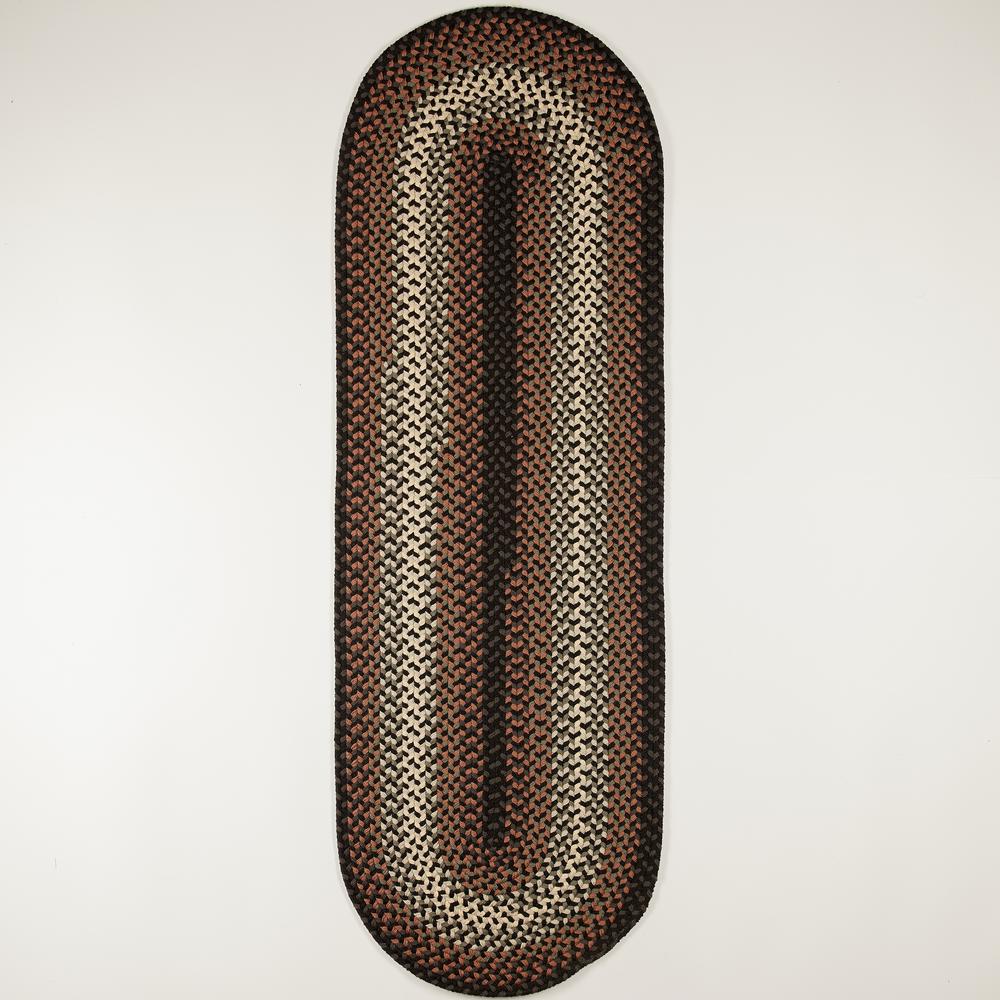 Twin River Black Multi 2X6 Runner
