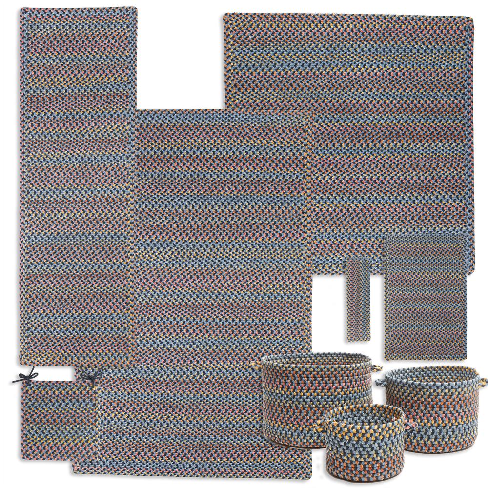 Woodstock Indigo Multicolor 8X11 Rectangle