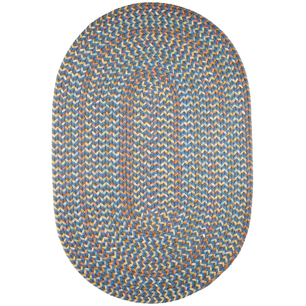 Cypress Marina Blue 7X9 Oval