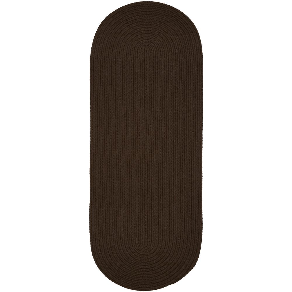 WearEver Brown Poly 2X8 Oval
